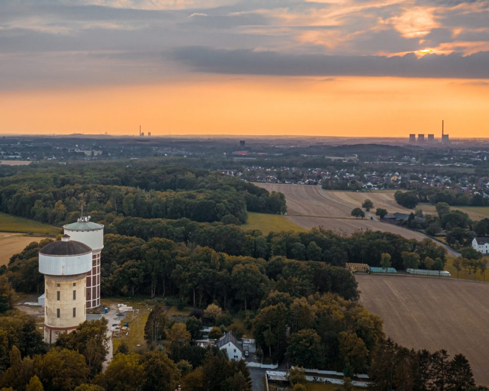 Stadt Hamm - Berge  die beiden Wassertürme am Hellweg